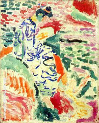 Woman in Japanese Robe beside the Water 1905 By Henri Matisse