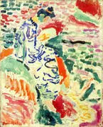 Woman in Japanese Robe beside the Water 1905 By Henri Matisse
