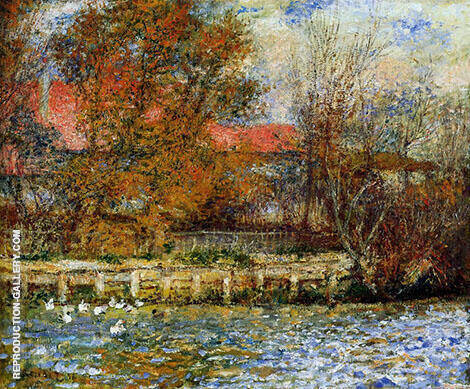Duck Pond 1873 by Pierre Auguste Renoir | Oil Painting Reproduction