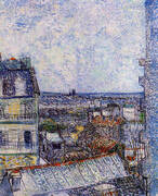 View of Paris from Vincent's Room in the Rue Lepic 1887 (2) By Vincent van Gogh