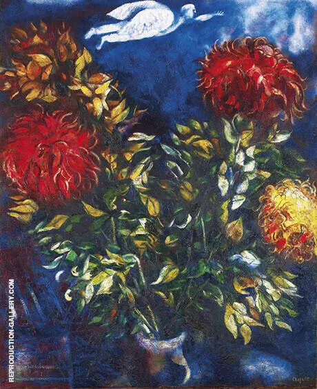 Chrysanthemums By Marc Chagall