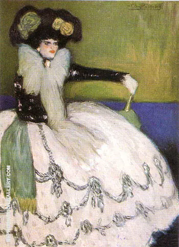 Woman in Blue 1901 By Pablo Picasso