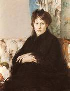 Portrait of Mme Pontillon 1871 By Berthe Morisot