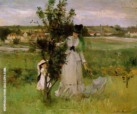 Hide and Seek 1873 by Berthe Morisot | Oil Painting Reproduction