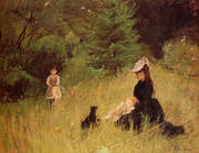 On the Lawn 1874 By Berthe Morisot