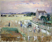 Hanging the Laundry out to Dry 1875 By Berthe Morisot