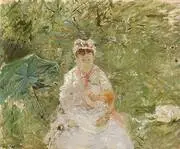 The Wet Nurse Angele Feeding Julie Manet 1880 By Berthe Morisot