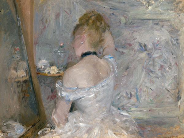 Woman at her Toilette by Berthe Morisot | Oil Painting Reproduction