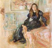 Julie Manet and Her Greyhound Laertes 1893 By Berthe Morisot