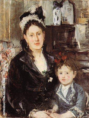 Portrait of Mme Boursier and her Daughter 1874 | Oil Painting Reproduction