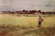 In the Wheatfield 1875 By Berthe Morisot