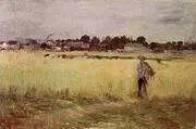In the Wheatfield 1875 By Berthe Morisot