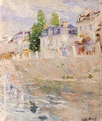 The Quay at Bougival 1883 by Berthe Morisot | Oil Painting Reproduction
