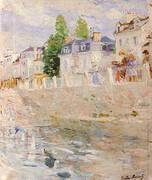 The Quay at Bougival 1883 By Berthe Morisot