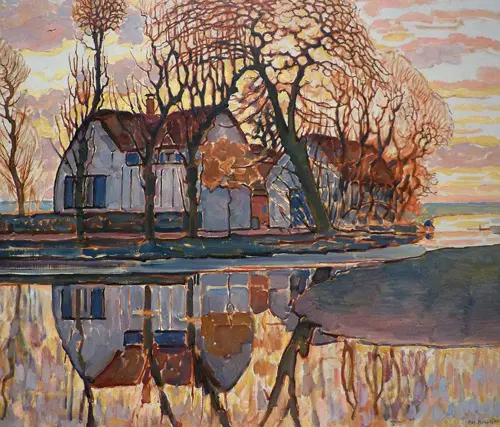 Farm at Duivendrecht 1905 By Piet Mondrian