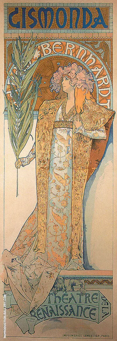 Gismonda 1890 By Alphonse Mucha