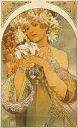 Flower 1897 By Alphonse Mucha