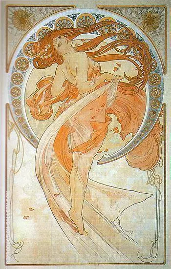Dance 1898 By Alphonse Mucha