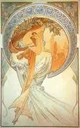 Poetry 1896 By Alphonse Mucha