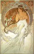 Music 1898 By Alphonse Mucha