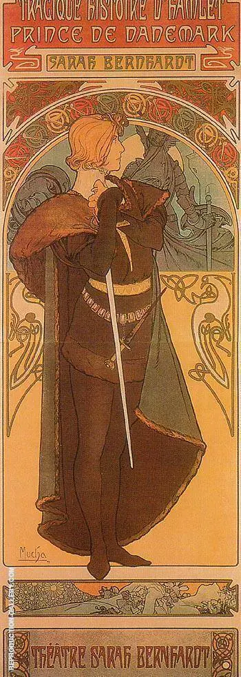 Hamlet 1899 By Alphonse Mucha