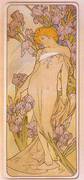 Iris 1898 By Alphonse Mucha