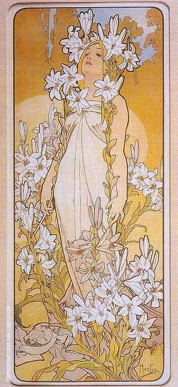 Lily 1898 By Alphonse Mucha