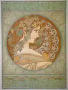 Ivy 1901 By Alphonse Mucha