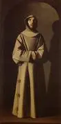 Saint Francis 1640 By Francisco De Zurbaran