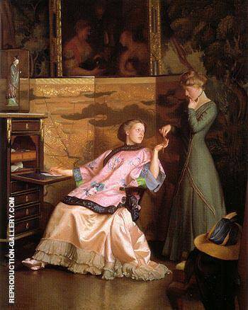 The New Necklace 1919 by William Paxton | Oil Painting Reproduction