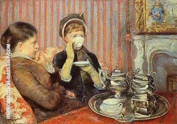 The Tea c1879 By Mary Cassatt