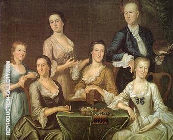 The Greenwood Lee Family c1747 | Oil Painting Reproduction