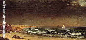 Approaching Storm Beach Near Newport c1861 | Oil Painting Reproduction