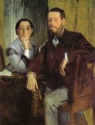Edmondo and Therese Morbilli 1867 By Edgar Degas