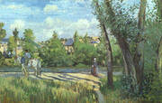 Sunlight on the Road Pontoise1874 By Camille Pissarro