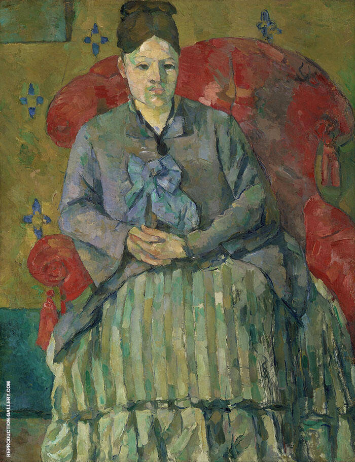 Madam Cezanne in a Red Armchair | Oil Painting Reproduction