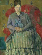 Madam Cezanne in a Red Armchair By Paul Cezanne