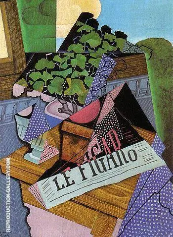 The Pot of Geraniums 1915 By Juan Gris