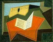 Guitar and Music Paper By Juan Gris