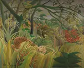 Surprise Tiger in a Storm 1891 By Henri Rousseau