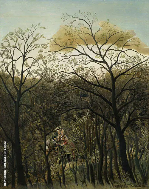 Rendezvous in the Forest 1889 By Henri Rousseau