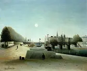 View of the Ile Saint Louis seen from Port Saint Nicolas 1888 By Henri Rousseau