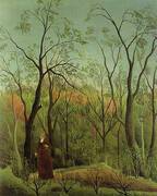 The Walk in the Forest c1888 By Henri Rousseau