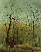 The Walk in the Forest c1888 By Henri Rousseau