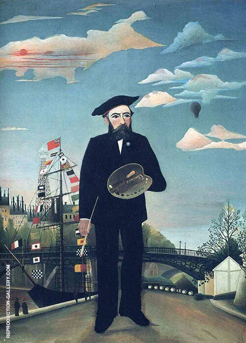 Myself Portrait Landscape 1890 By Henri Rousseau