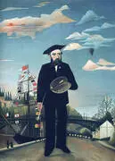 Myself Portrait Landscape 1890 By Henri Rousseau