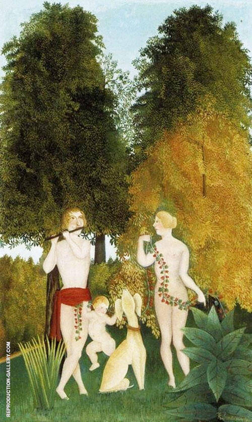 Happy Quartet 1906 by Henri Rousseau | Oil Painting Reproduction