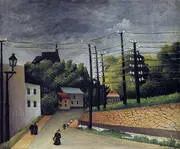 View of Malakoff 1908 By Henri Rousseau