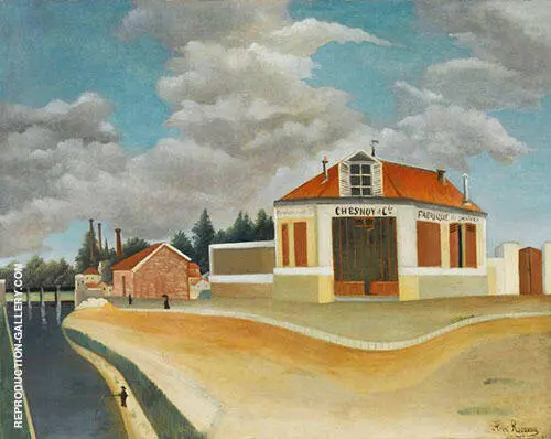 Chair factory at Affortville By Henri Rousseau