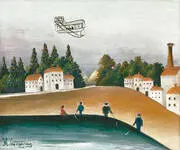 Les Pecheurs a la Ligne By Henri Rousseau